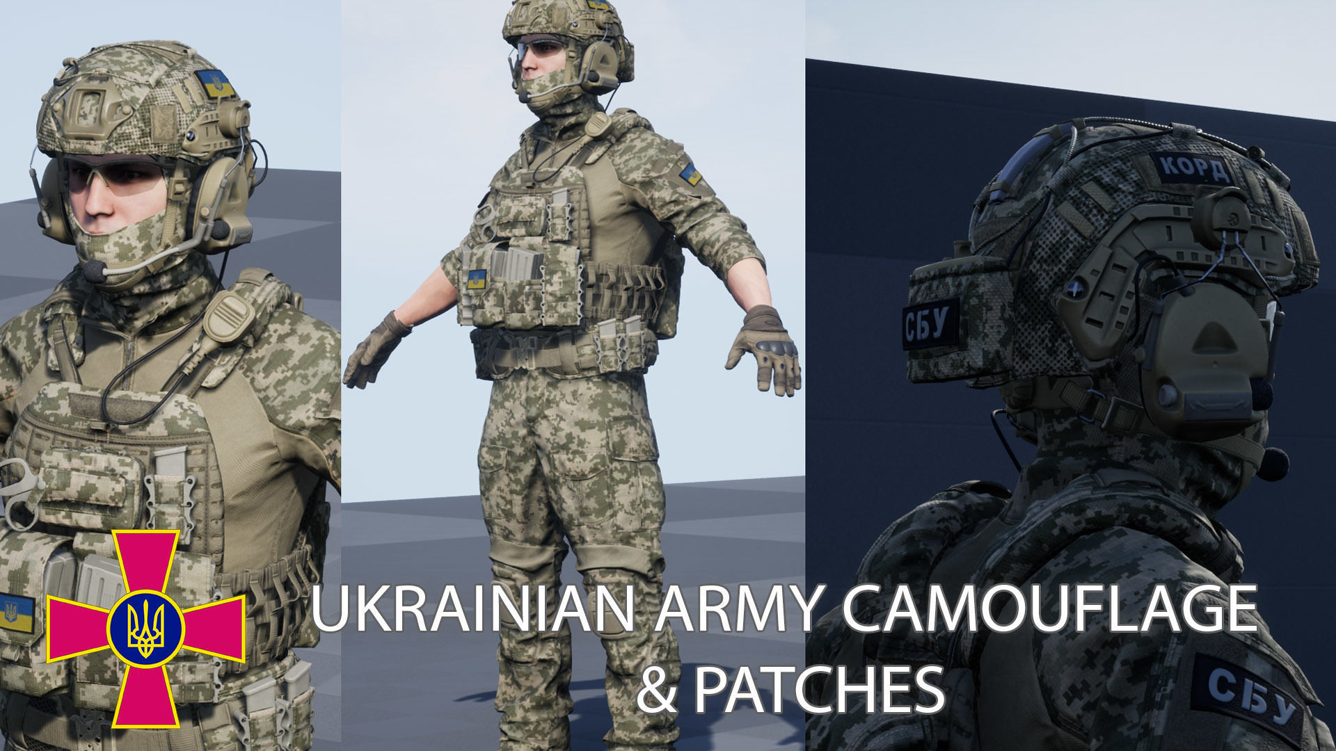 AAA MODULAR SOLDIER PACK Low-poly 3D model_5