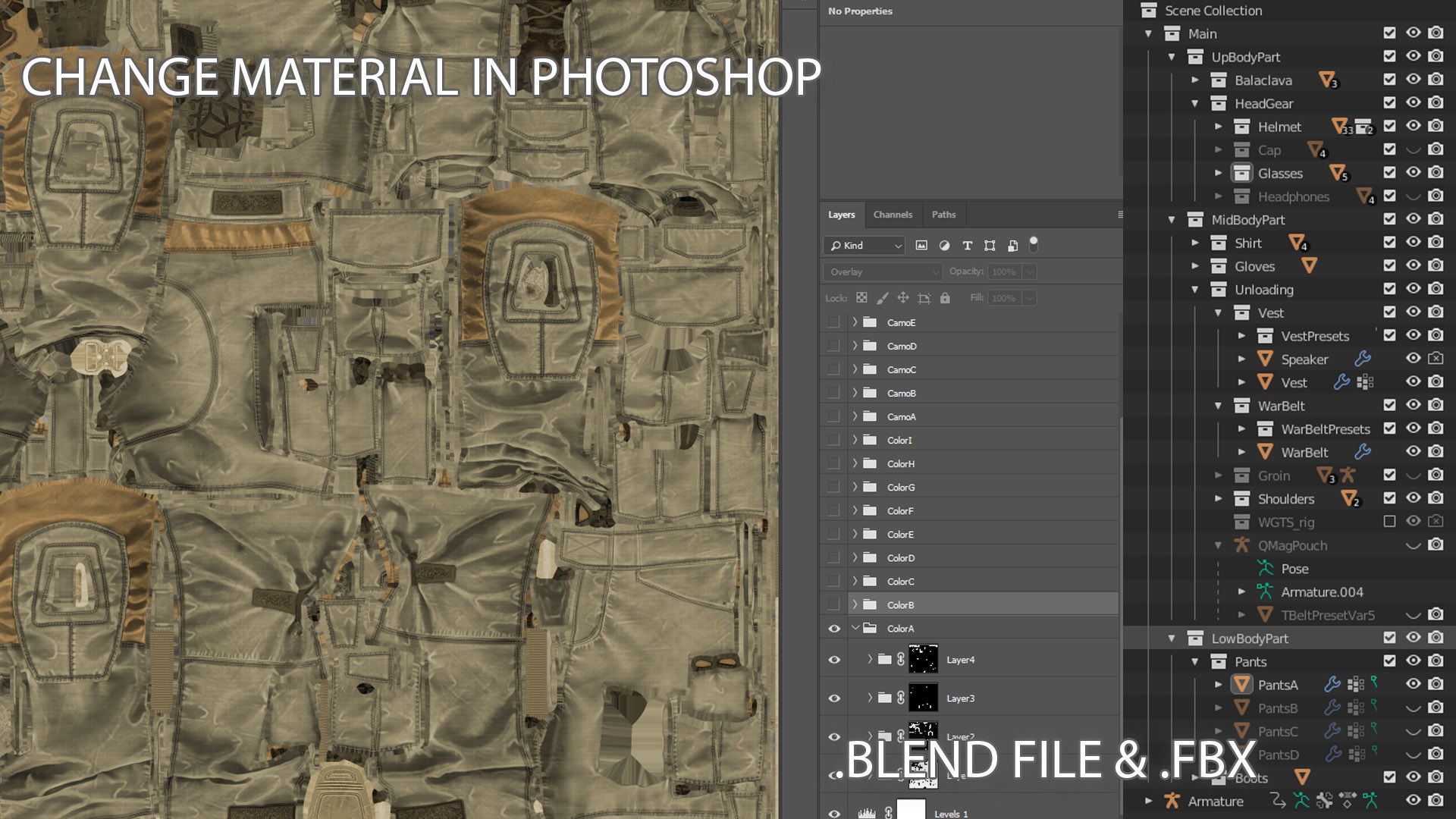 AAA MODULAR SOLDIER PACK Low-poly 3D model_11