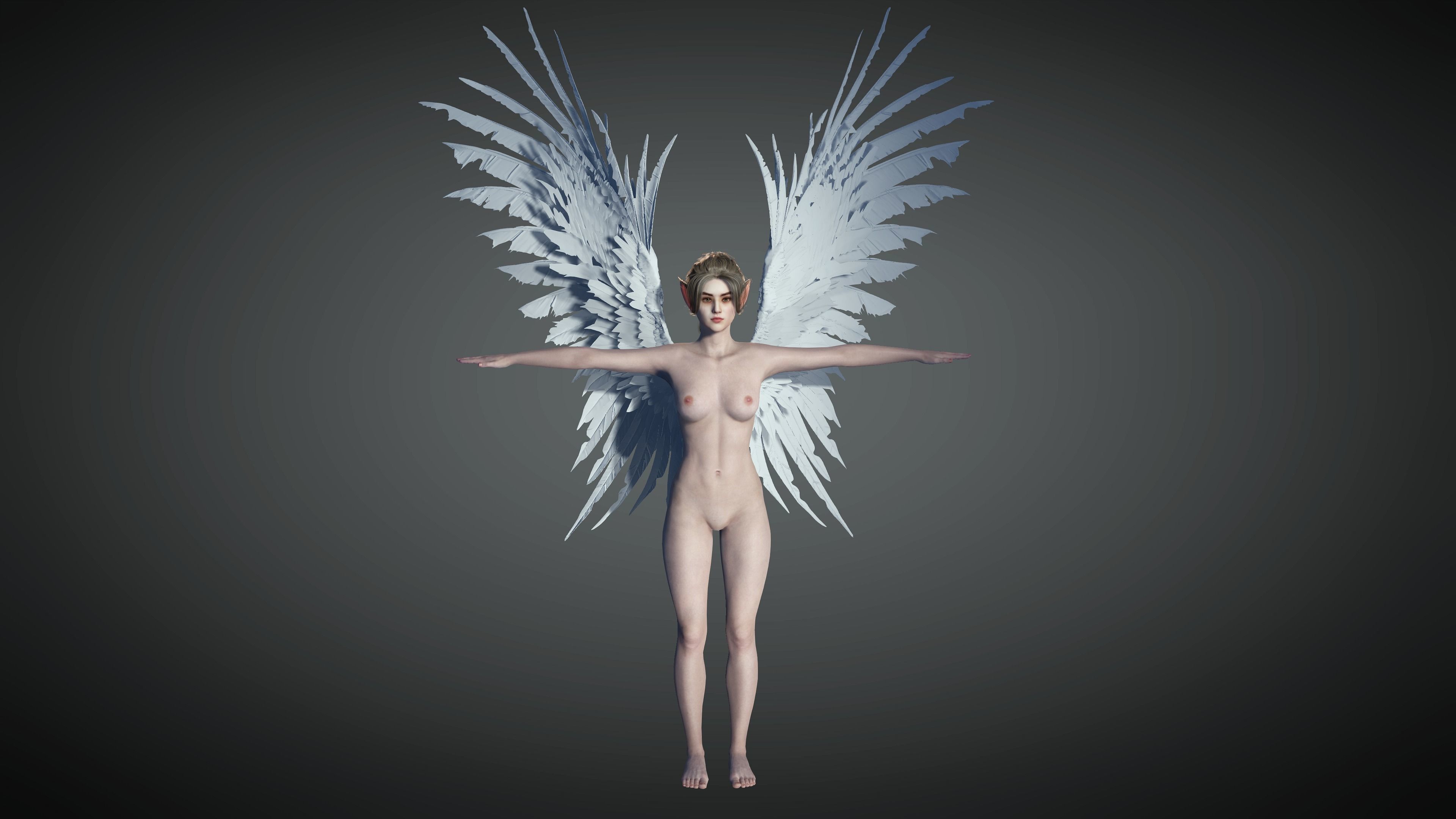 AAA Fantasy Female Character 08  The Valkyrie Low-poly 3D model_7