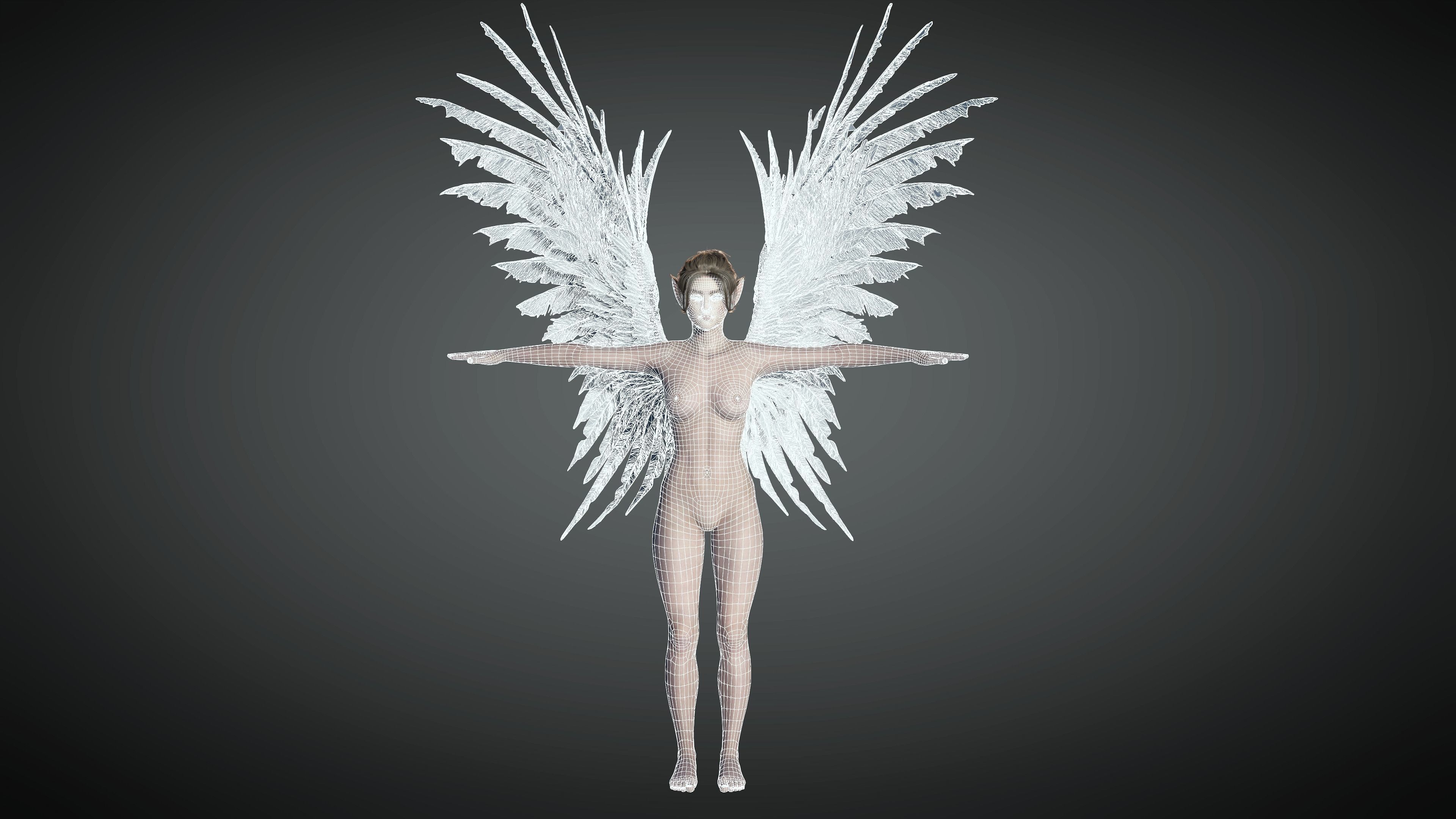 AAA Fantasy Female Character 08  The Valkyrie Low-poly 3D model_23