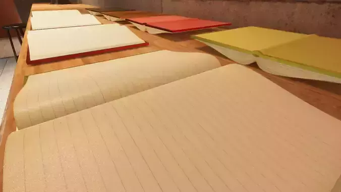 Open Book PBR 3D model with LOD optimize