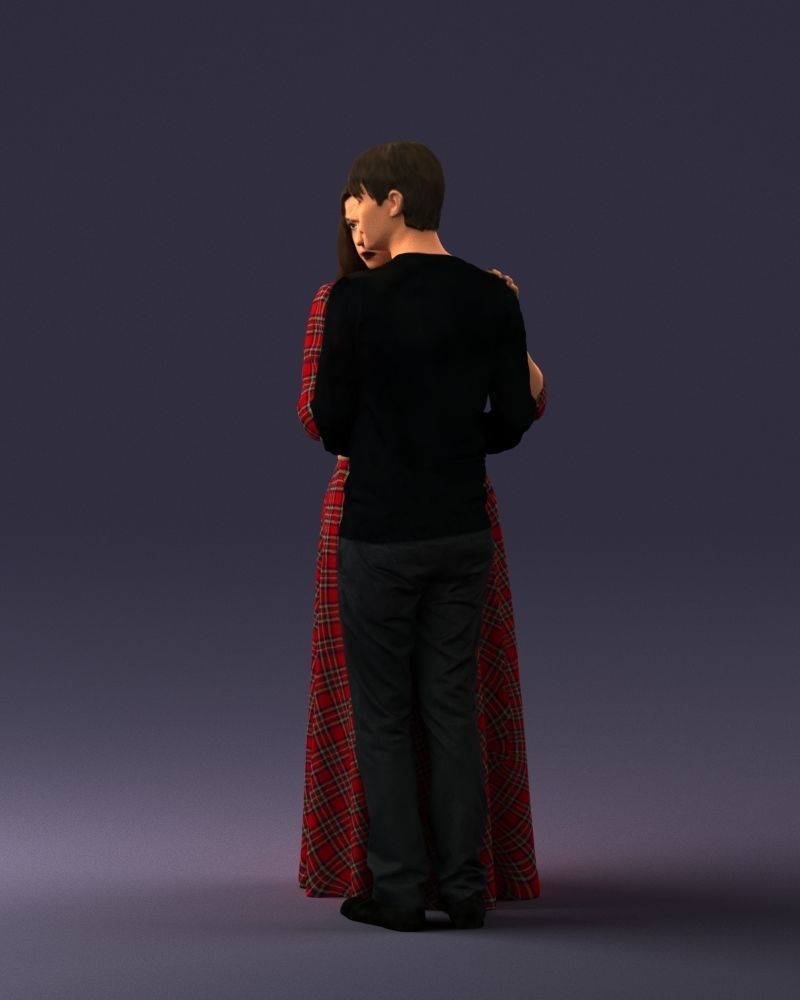 000095 Romantic Couple 1128 3dp 3D print model_27