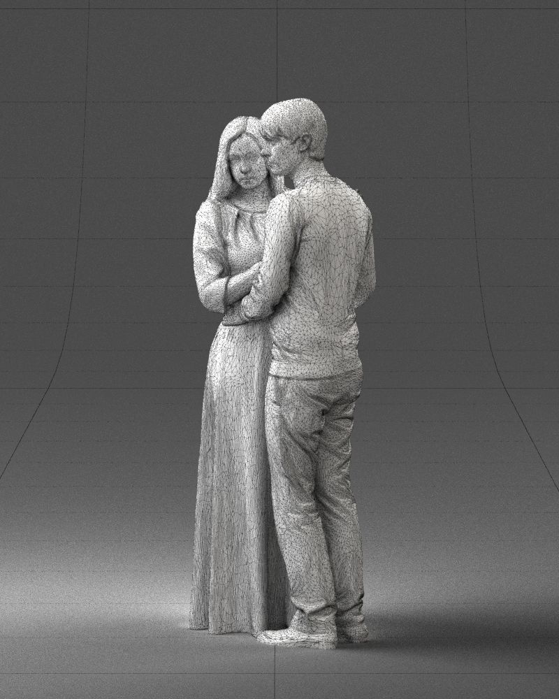 000095 Romantic Couple 1128 3dp 3D print model_32