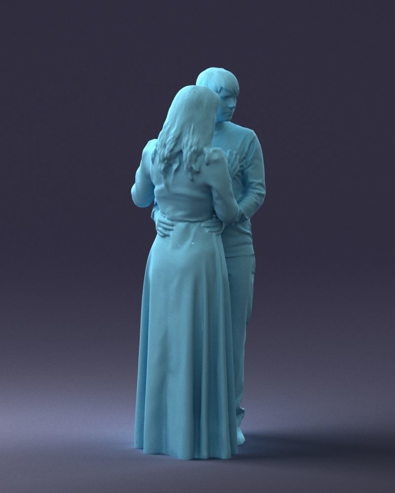 000095 Romantic Couple 1128 3dp 3D print model_13