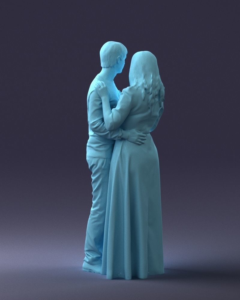 000095 Romantic Couple 1128 3dp 3D print model_19