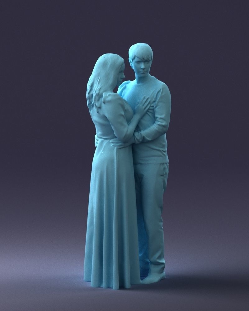 000095 Romantic Couple 1128 3dp 3D print model_10