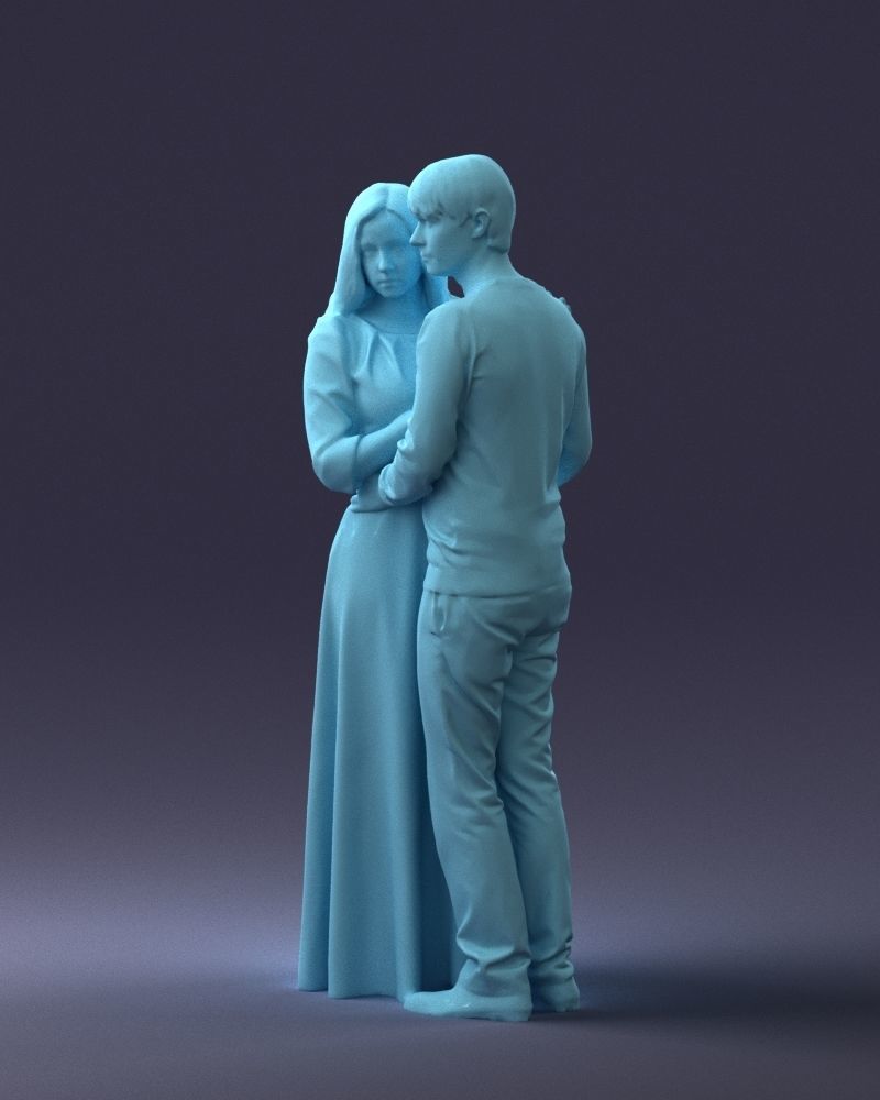 000095 Romantic Couple 1128 3dp 3D print model_31