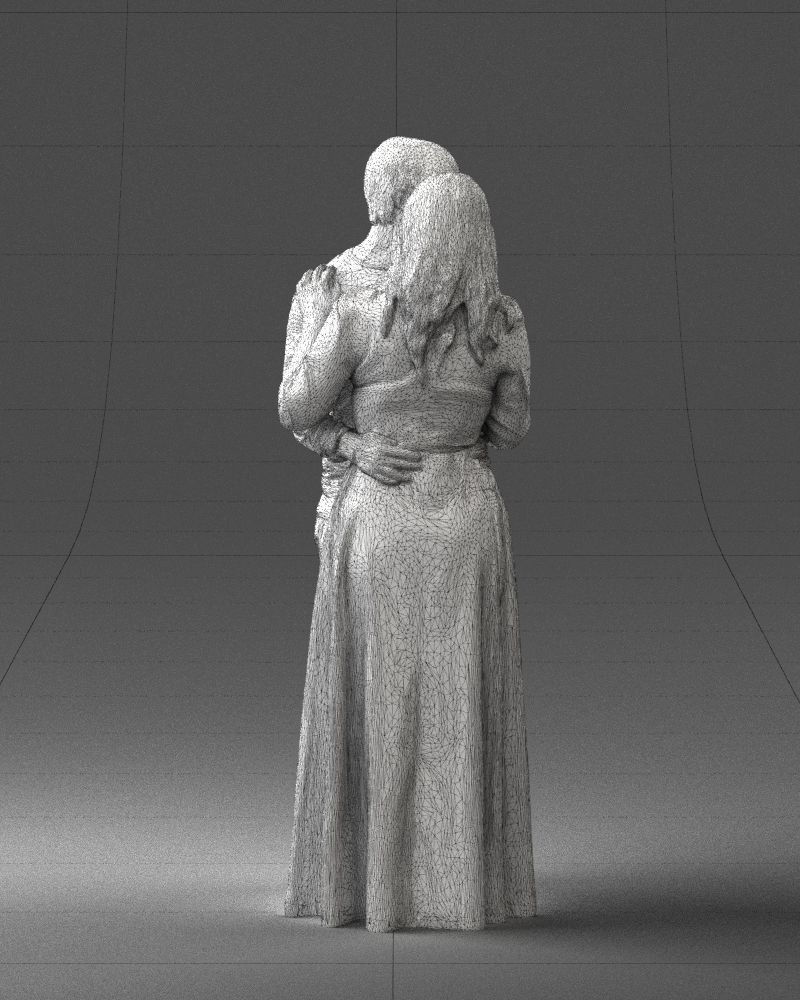 000095 Romantic Couple 1128 3dp 3D print model_17