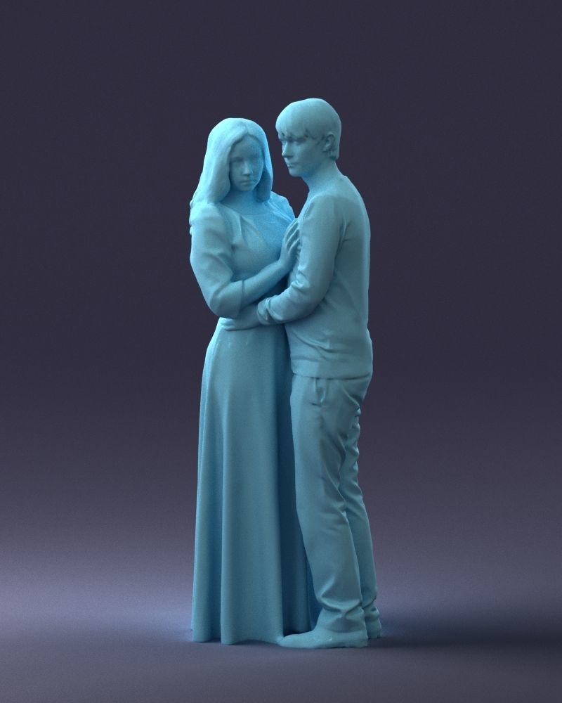 000095 Romantic Couple 1128 3dp 3D print model_37
