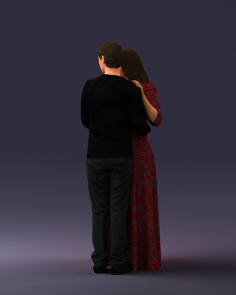 000095 Romantic Couple 1128 3dp 3D print model_24