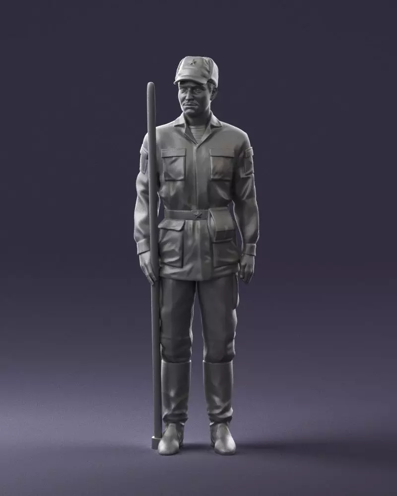 000113 Soviet Soldier in Field Uniform 0116 3dp 3D print model