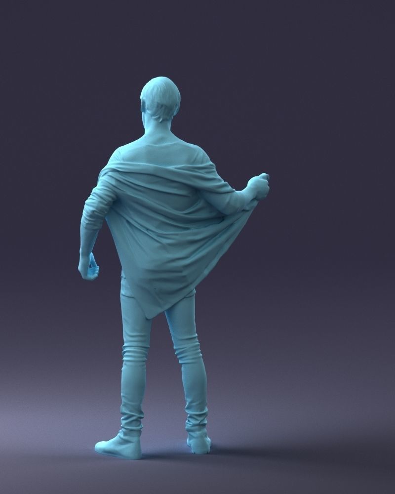 000199 Bearded Man Taking Off Jacket 1024 Low-poly 3D model_22