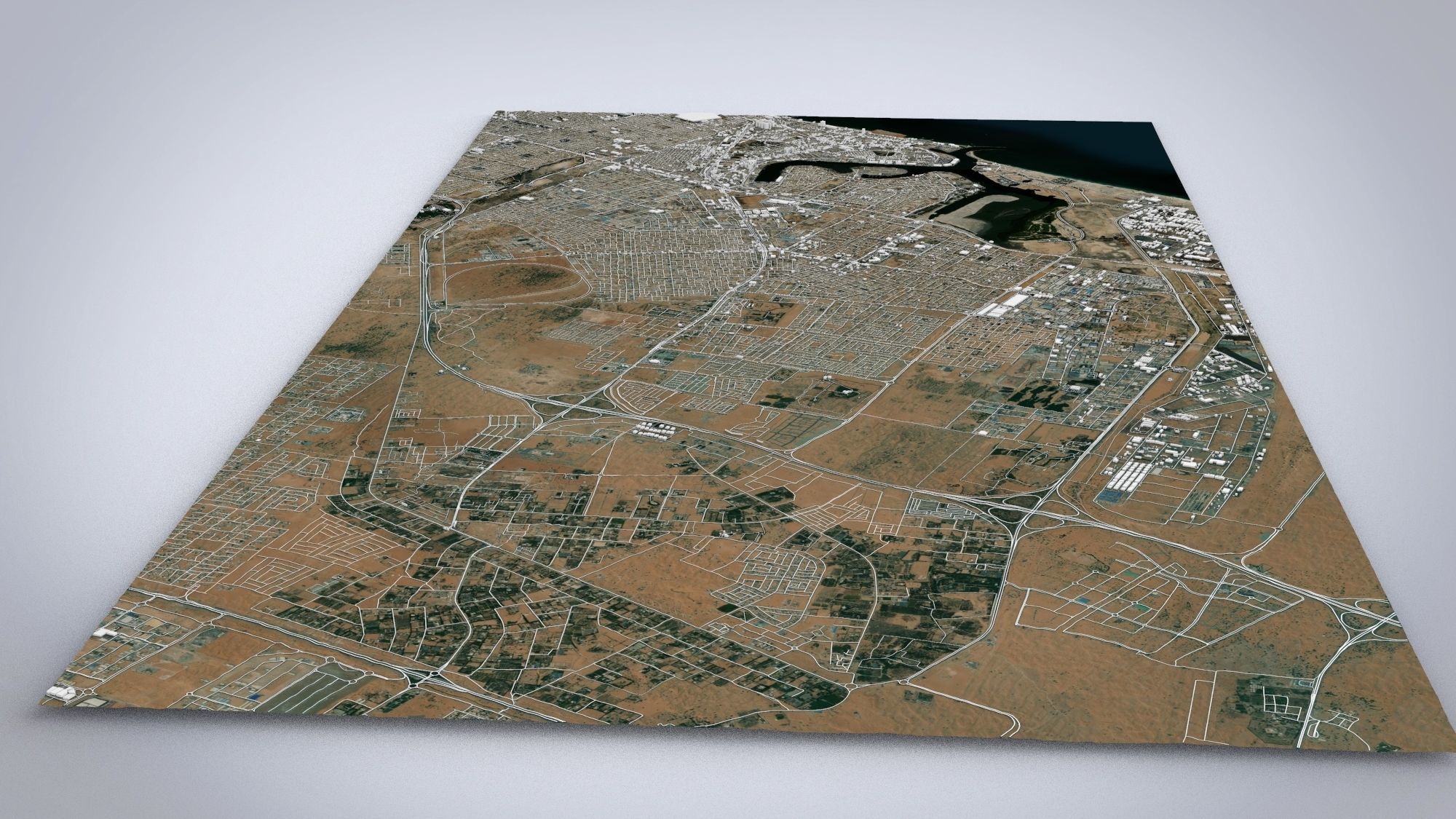 Cityscape Ajman United Arab Emirates 3D model_8