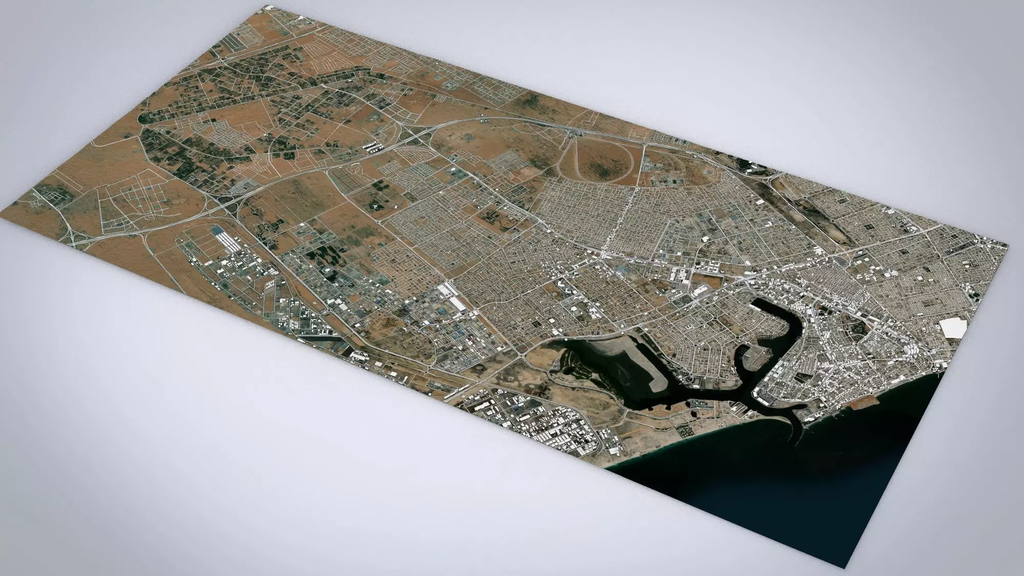 Cityscape Ajman United Arab Emirates 3D model_0