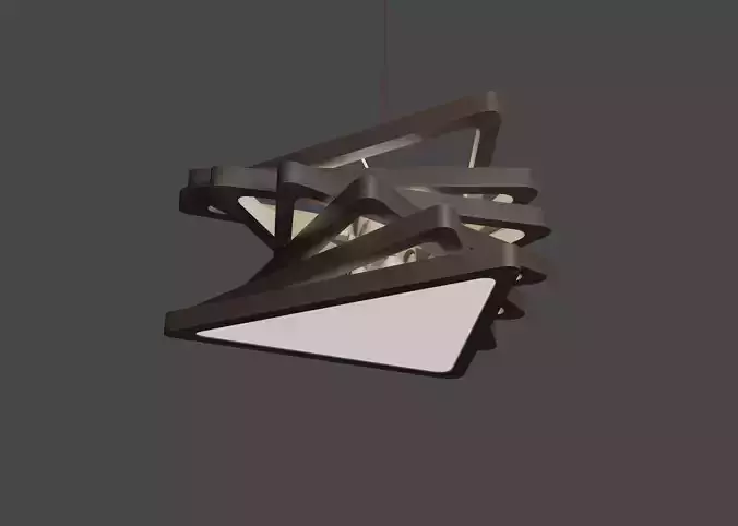 Lamp with PBR  Low-poly 3D model