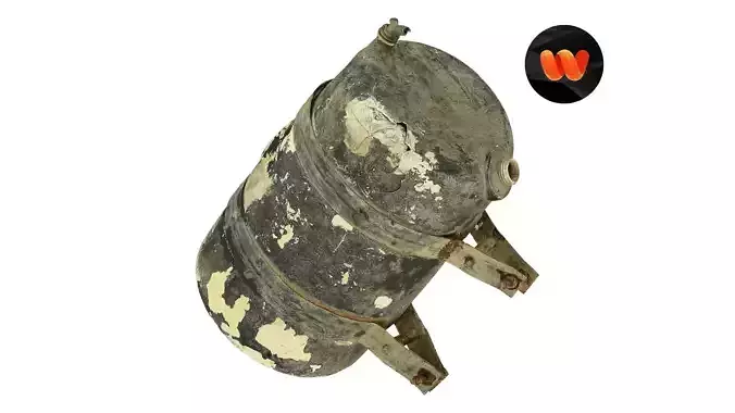 Truck Water Storage Tank Raw Scanned