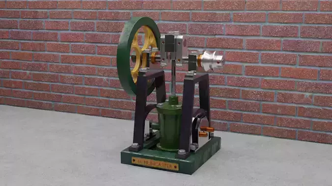 Double Acting Oscillating Steam Engine H Muncaster 3D model