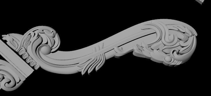 sofa High quality 3d models for processing on a cnc machine 3D model_4