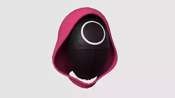 Squid Game Mask 01 Circle - Character Design Fashion Low-poly 3D model