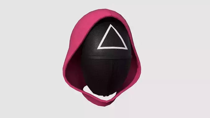 Squid Game Mask 02 Triangle - Character Design Fashion Low-poly 3D model