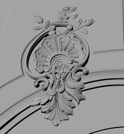 door High quality 3d models for processing on a cnc machine  3D model_4