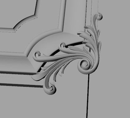 door High quality 3d models for processing on a cnc machine  3D model_7