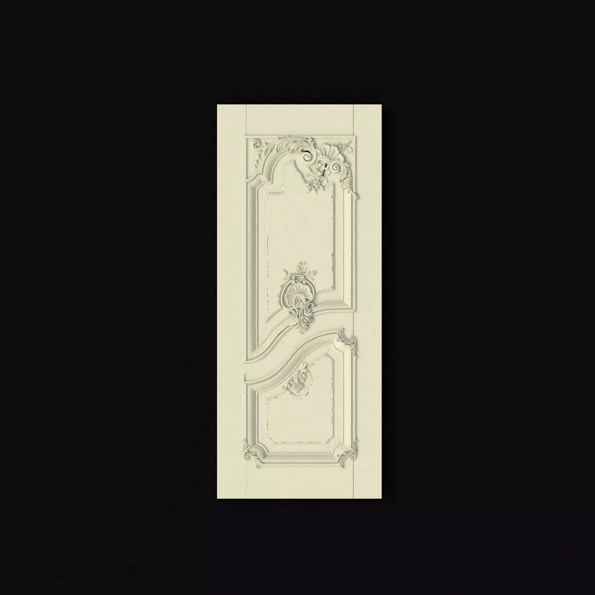 door High quality 3d models for processing on a cnc machine  3D model_0