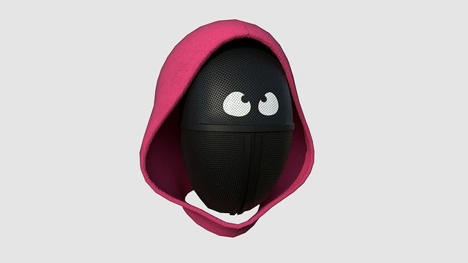 Squid Game Mask 05 Bonus Funny - Character Design Fashion Low-poly 3D model