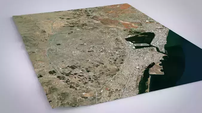 Cityscape Ras al-Khaimah United Arab Emirates 3D model