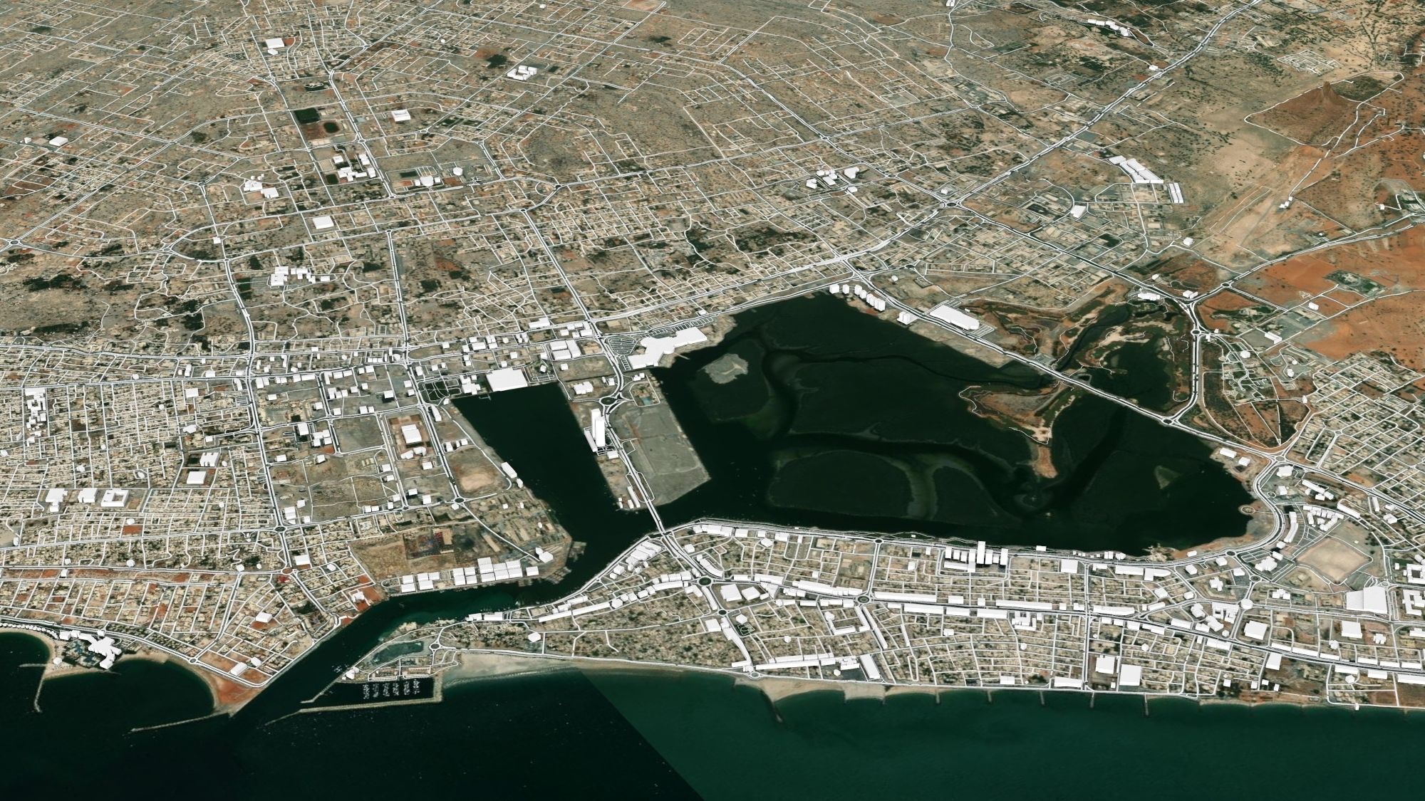 Cityscape Ras al-Khaimah United Arab Emirates 3D model_4