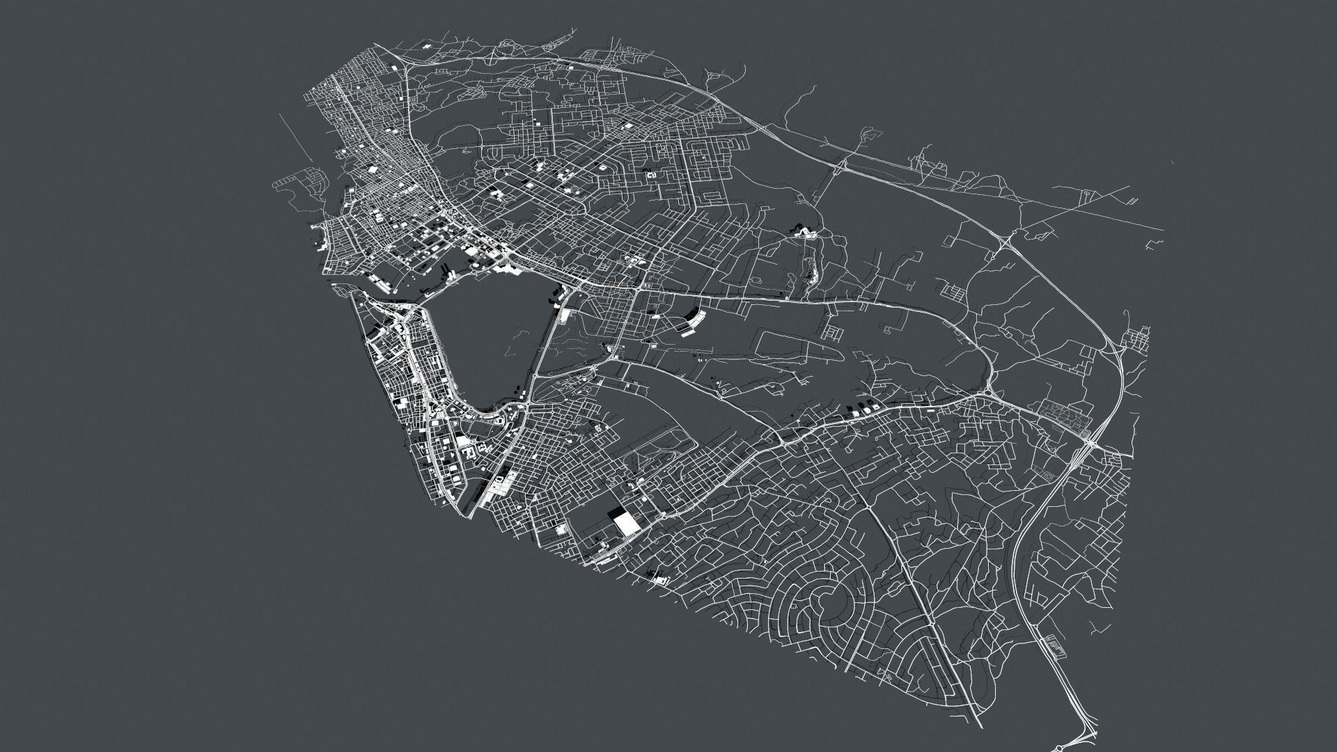 Cityscape Ras al-Khaimah United Arab Emirates 3D model_5