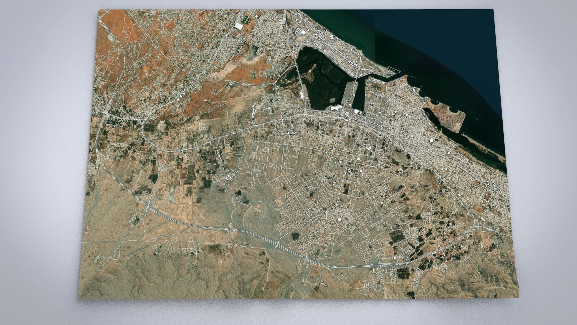 Cityscape Ras al-Khaimah United Arab Emirates 3D model_8