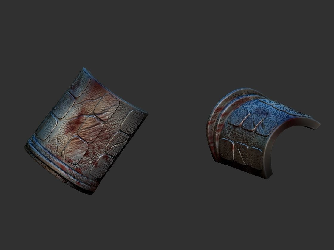 senjutsu samurai statue holding sword 3D print model_5