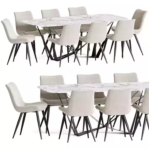 Dining Set 132 3D model