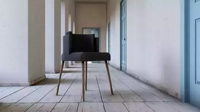 Anita Bar Chair 3D model