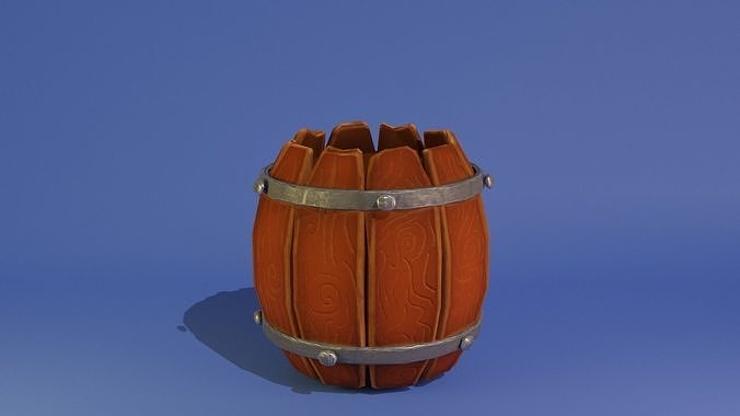 Barrel Low-poly 3D model