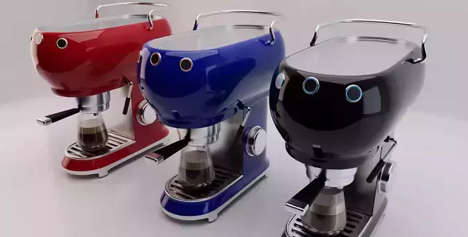 coffee maker machine made in blender  ready for customization