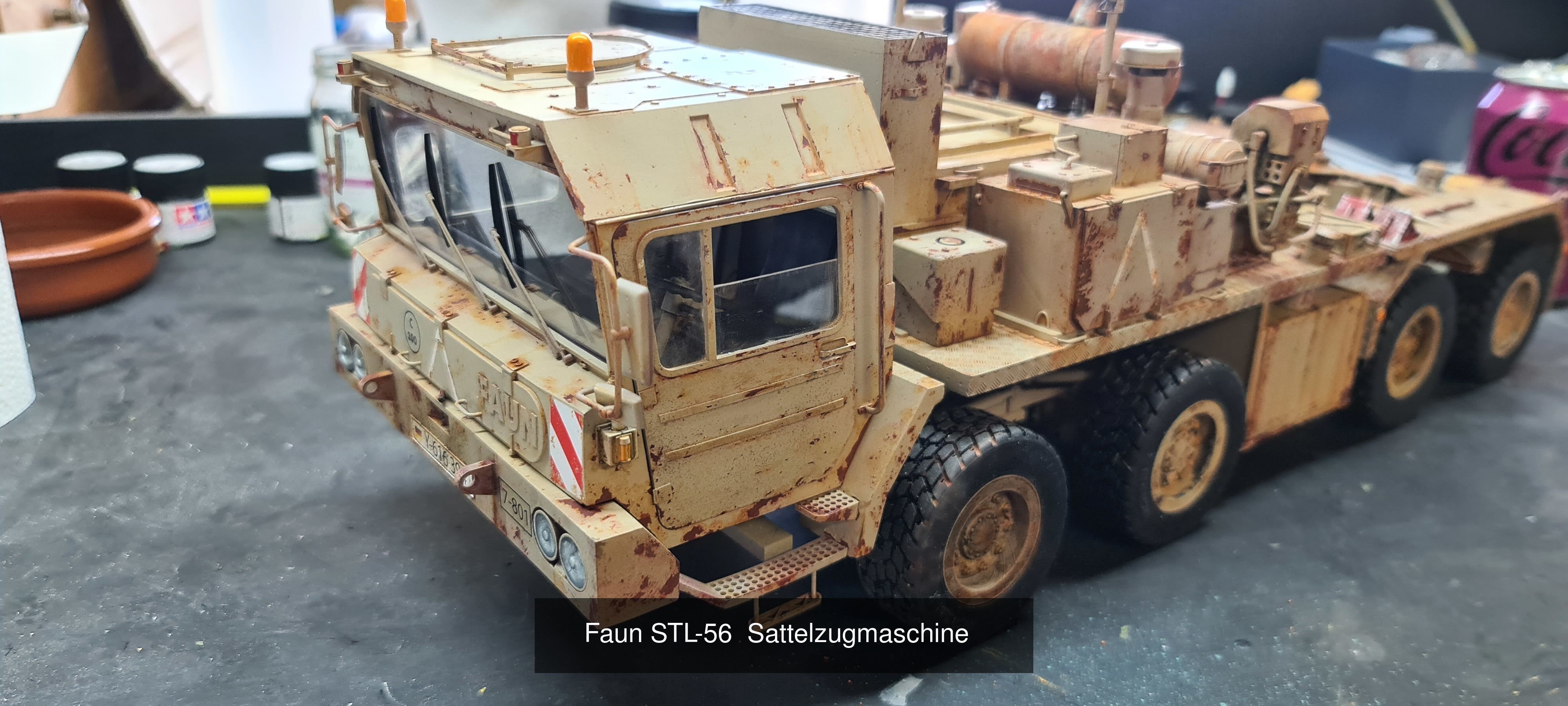 Faun SLT-56 tank transporter  3D Model Collection_1