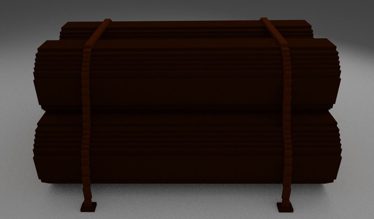 Voxel logs 3D model_1