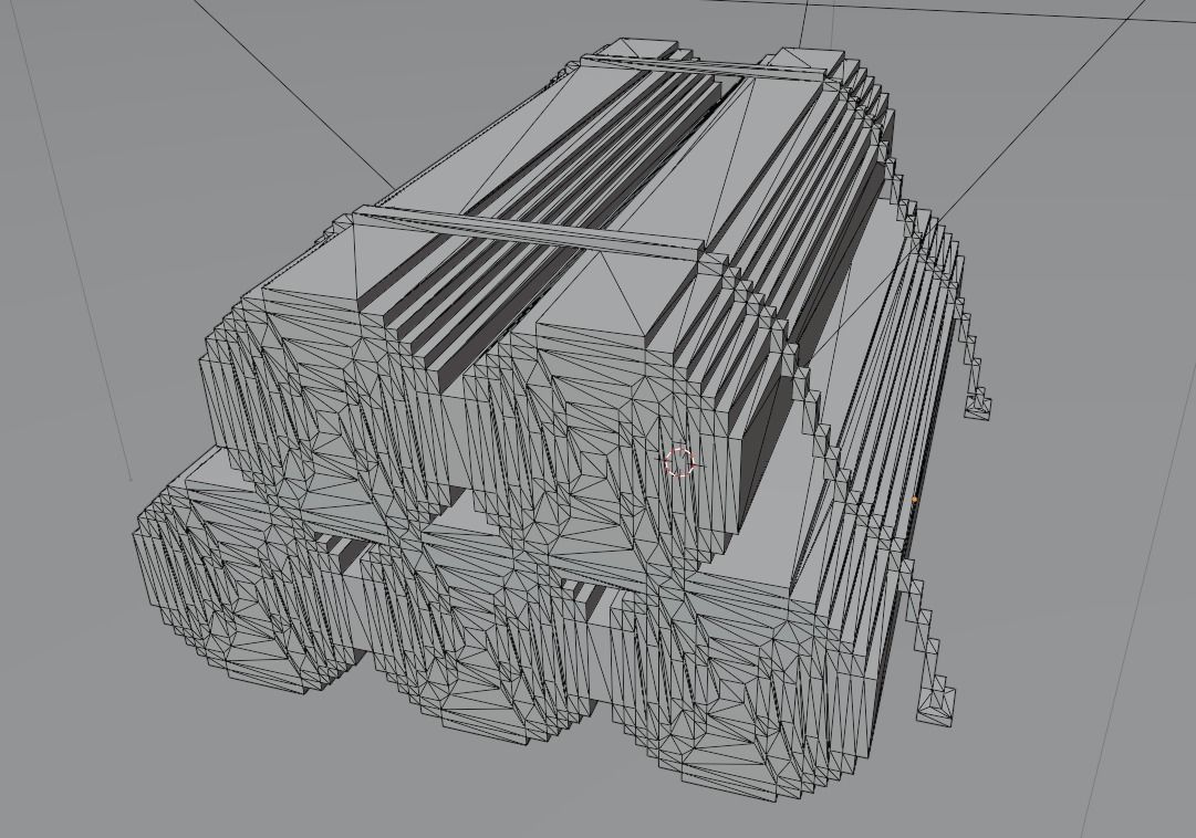 Voxel logs 3D model_5
