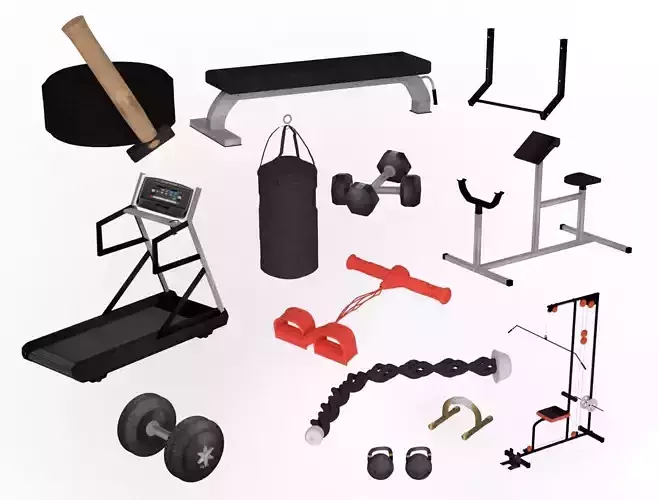 gym equipment 3D model