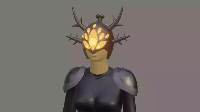 Marcy Wu helmet mask Amphibia cosplay 3d model