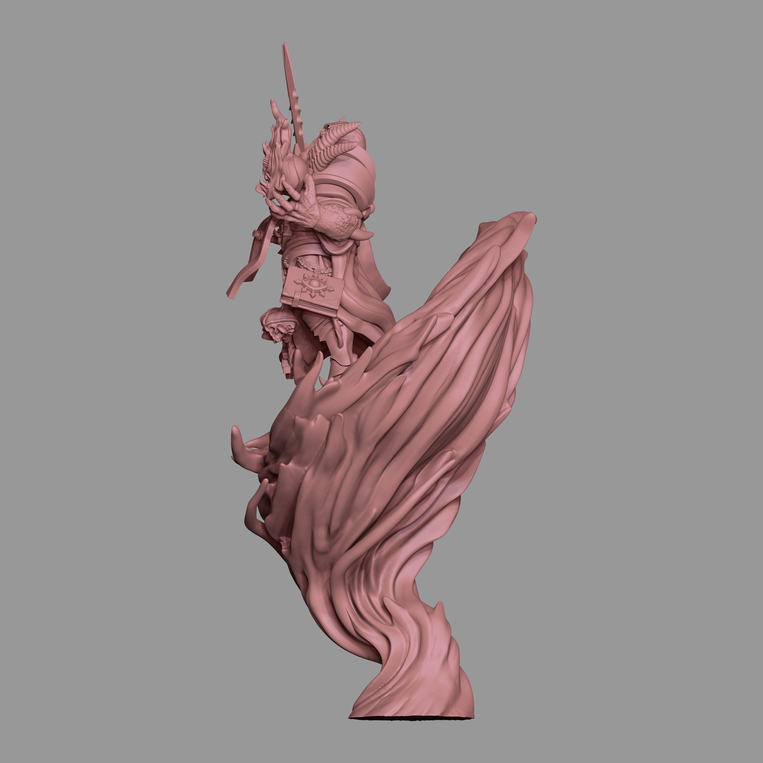 Asmoth statue 3D print model_7