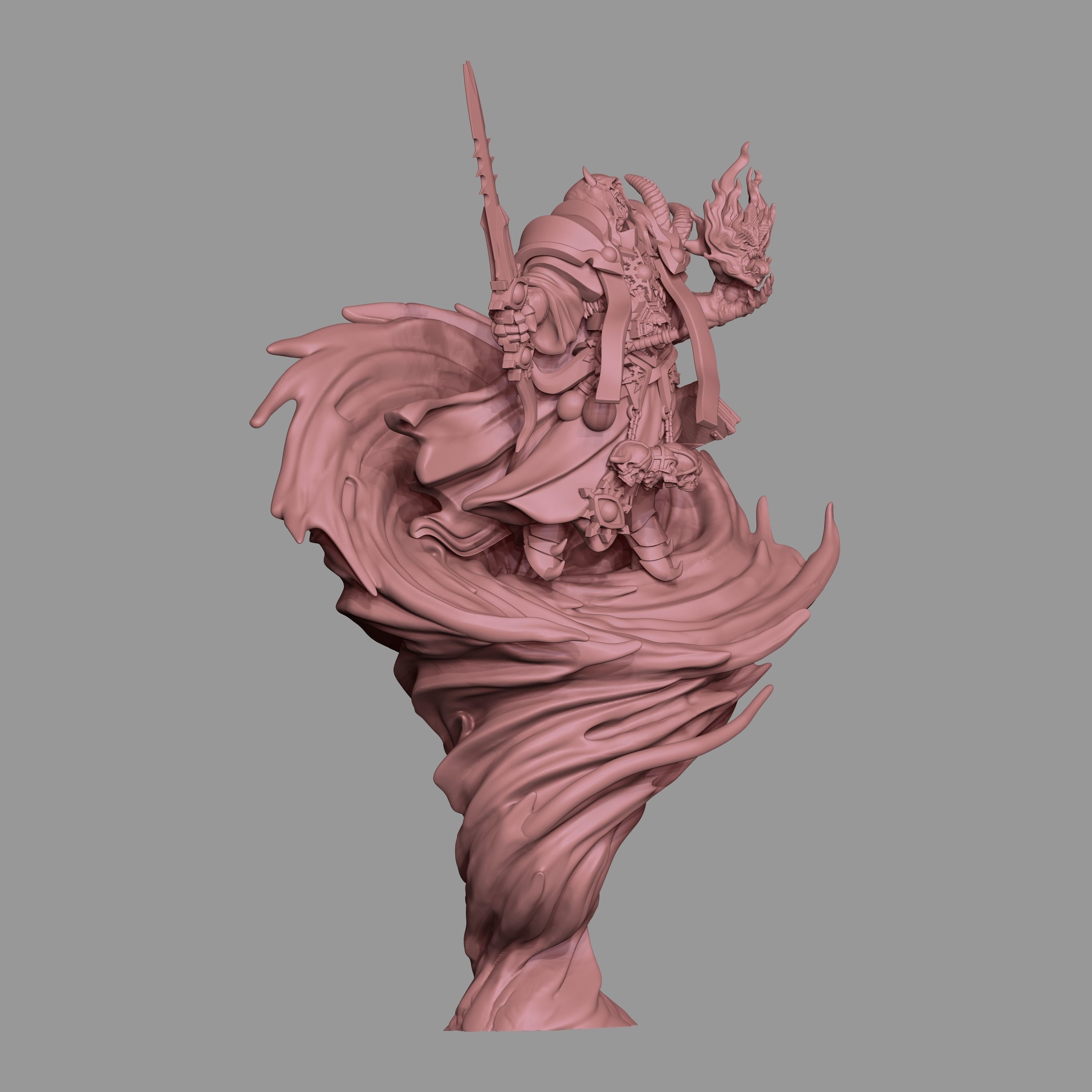 Asmoth statue 3D print model_1
