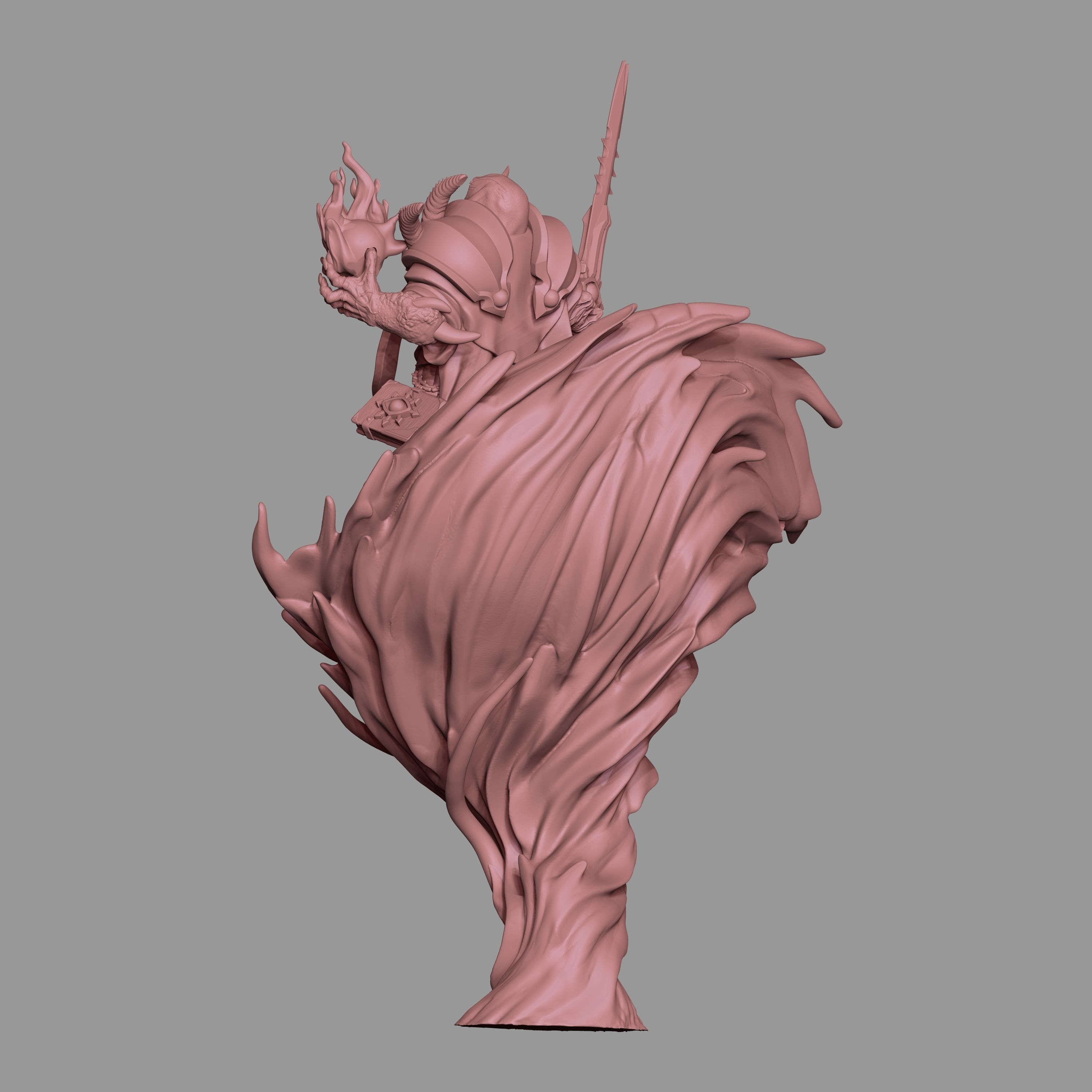 Asmoth statue 3D print model_6