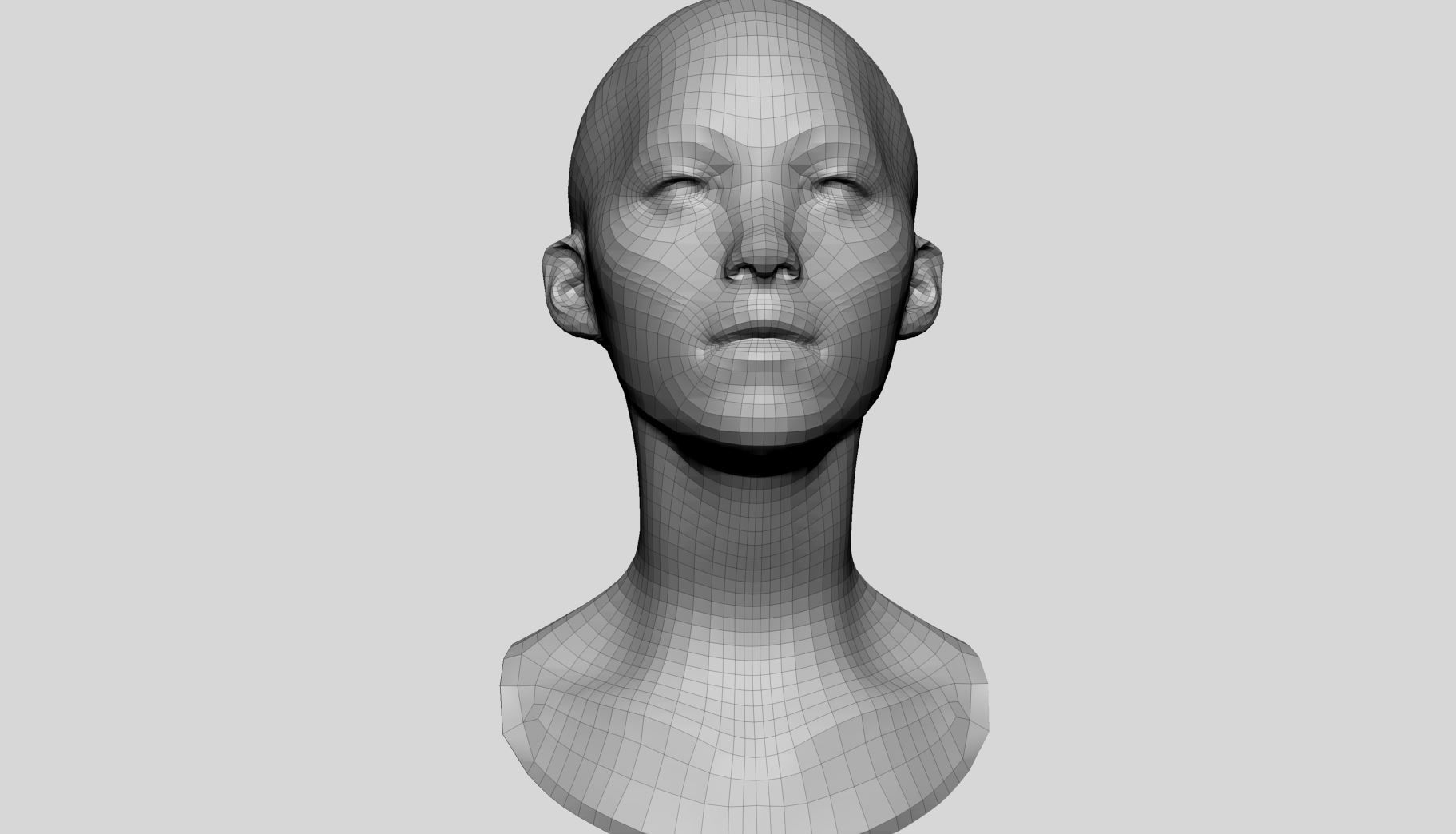 Base Head Topology 3D model_6