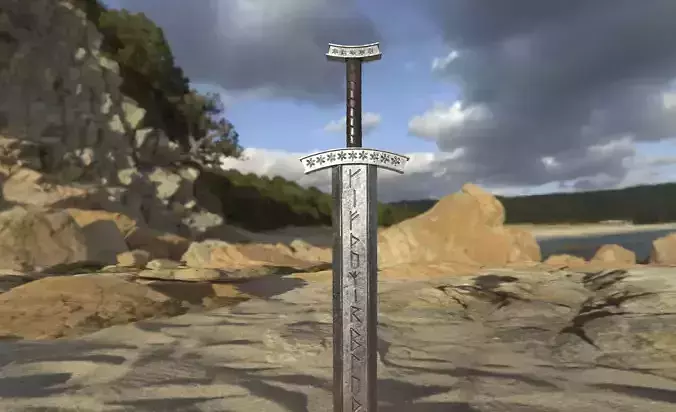 Engraved Viking Sword