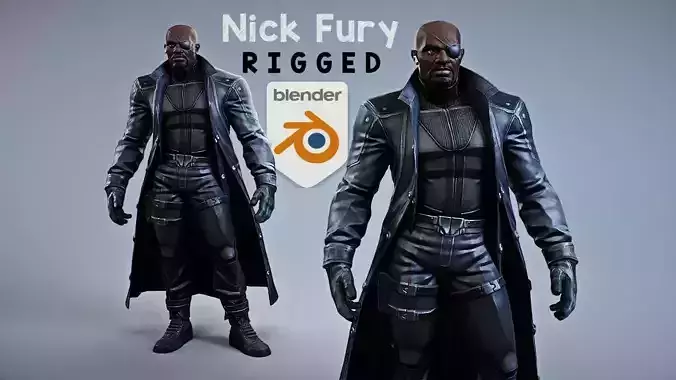 Director of shield - Nick Fury rigged