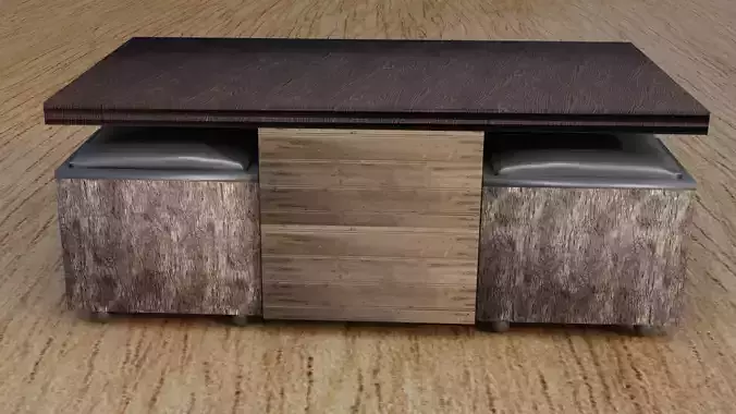 A Table Set For Your House Office and Garden 3D model