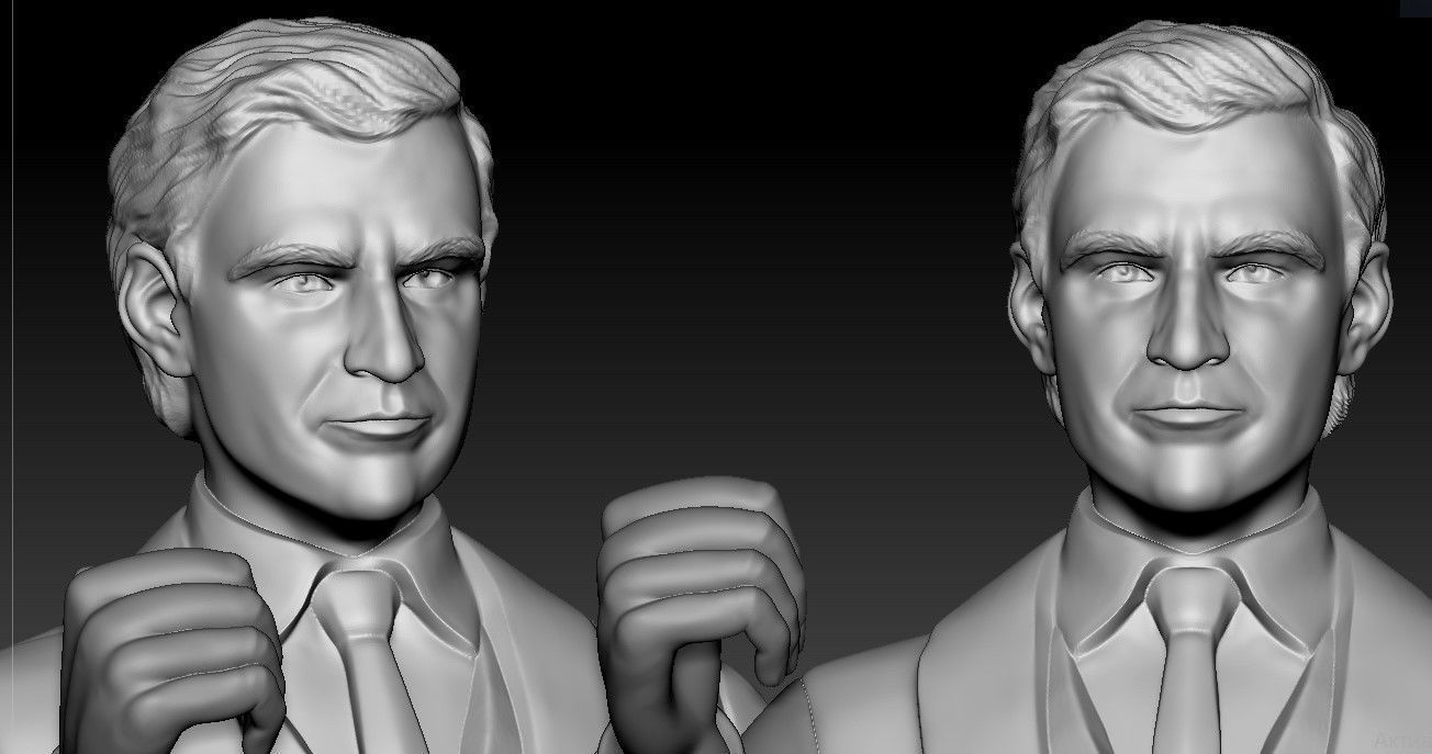 Time Machine actor Rod Taylor as George figurine 3D print model_1